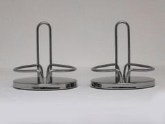 Sottsass Ettore design for Alessi 5079  containers for condiments in steel