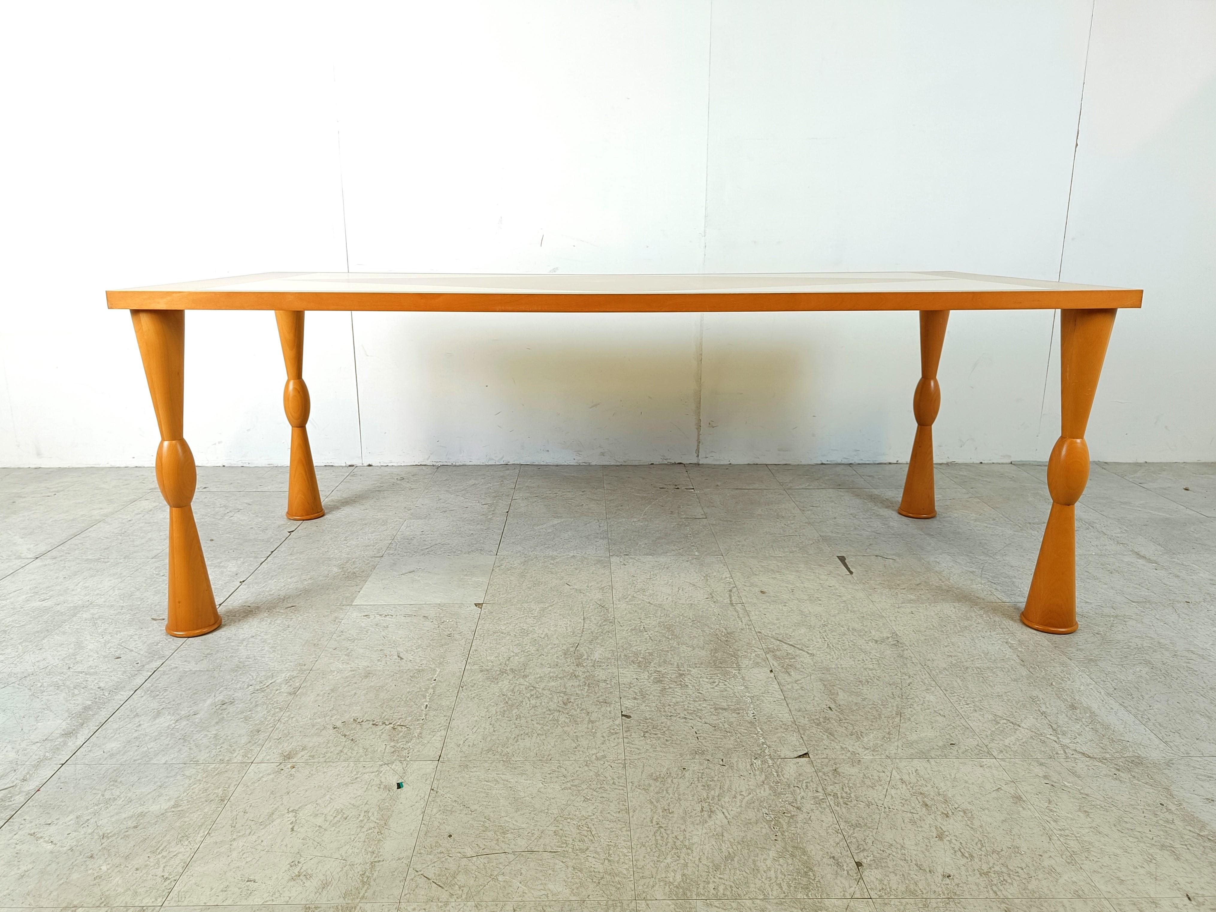 Sottsass “Filicudi” dining table for Zanotta, 1990s In Good Condition For Sale In HEVERLEE, BE
