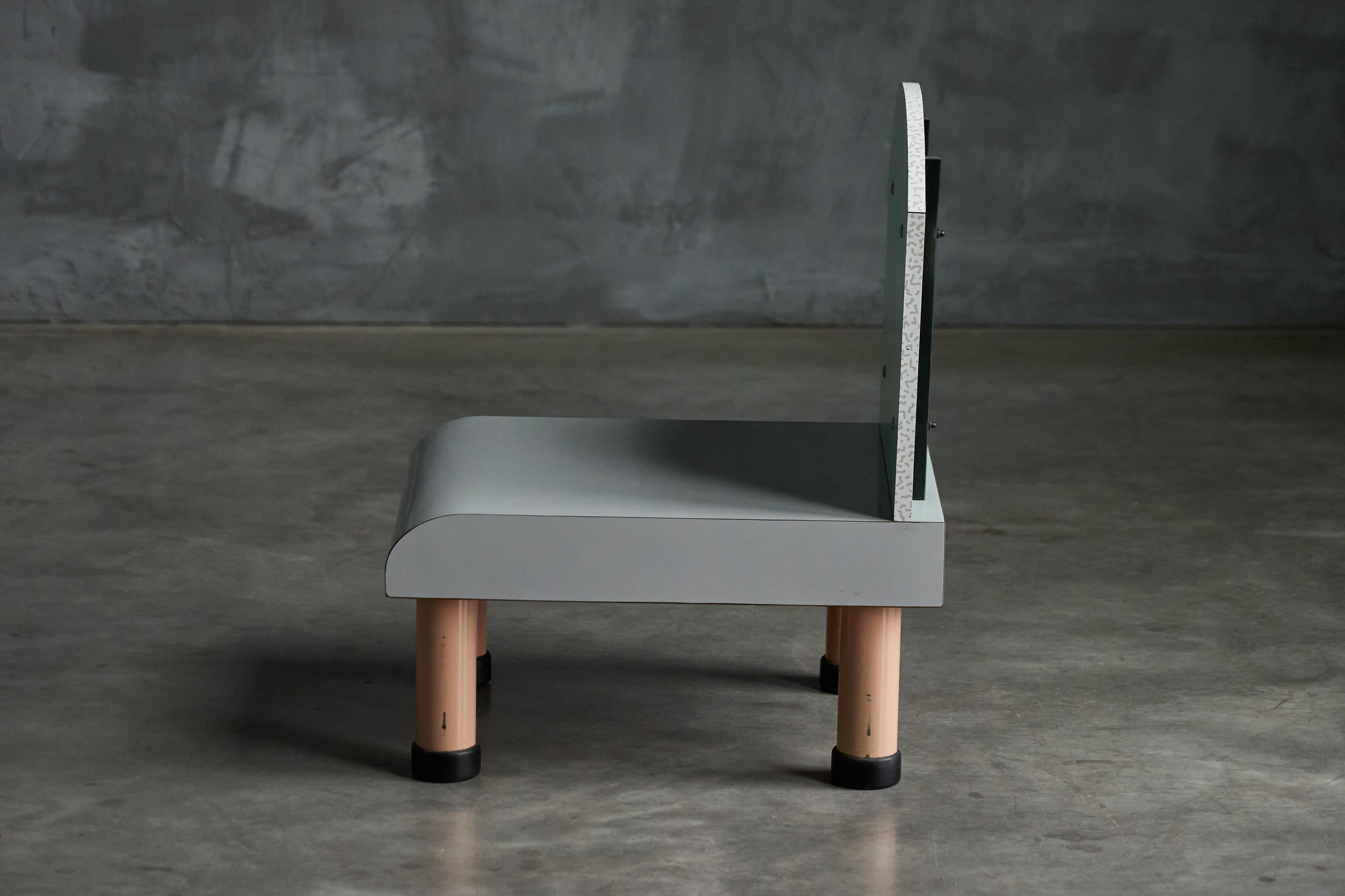 Sottsass Inspired Memphis Milano Chair, Italy, 1980s For Sale 2