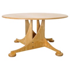Sottsass Inspired Post Modern Pedestal Table by Sjoerd Soeters for Lundia, 1980s