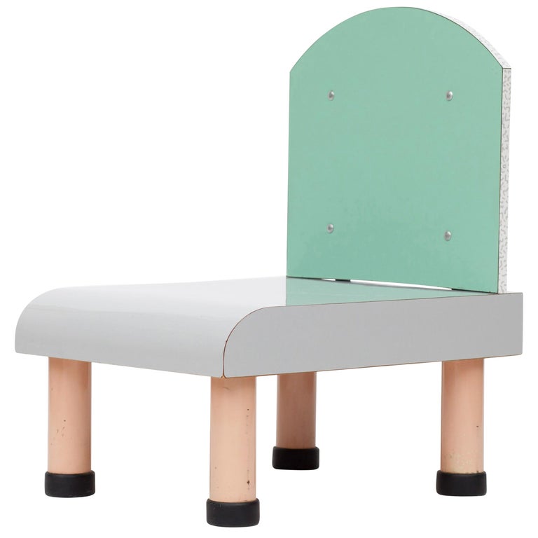 Sottsass Style Memphis Chair, Italy, 1980s For Sale