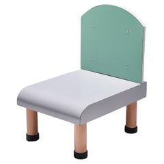 Vintage Sottsass Inspired Memphis Milano Chair, Italian Design, Postmodern
