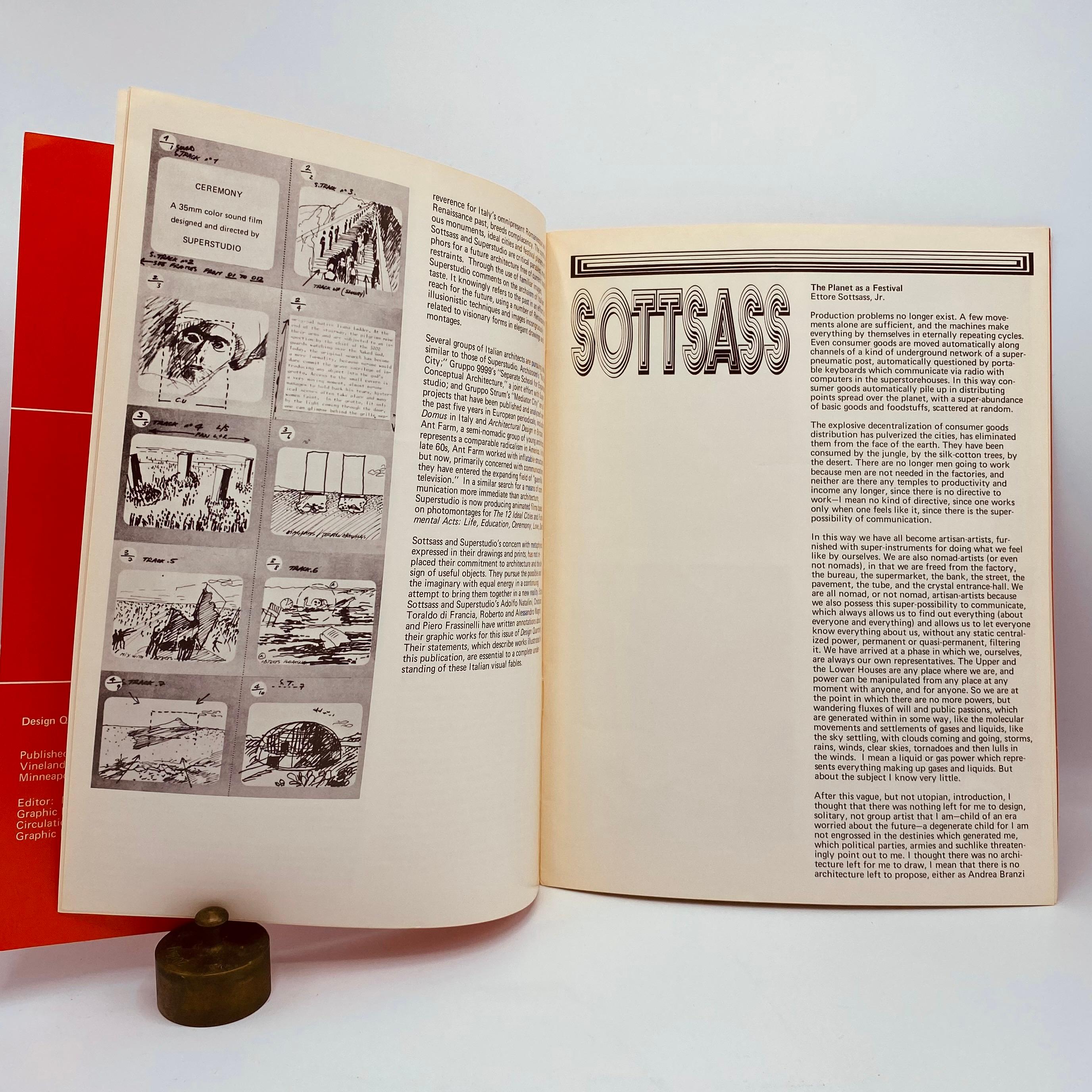 Post-Modern Sottsass Super-Studio: Mindscapes 'Design Quarterly 89'