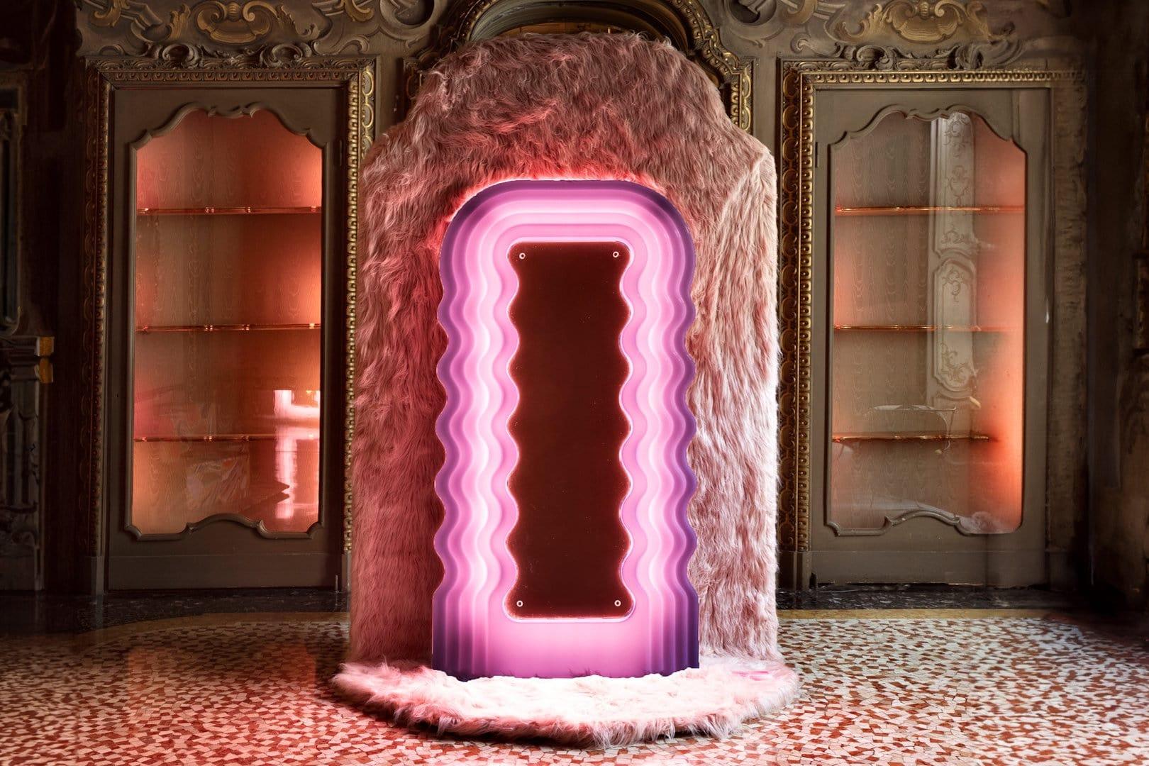 Espejo Sottsass ULTRAFRAGOLA / Ettore Sottsass para Poltronova srl mediados del siglo XX en venta