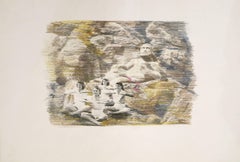 Her cool - Malerei, Buntstifte auf Papier