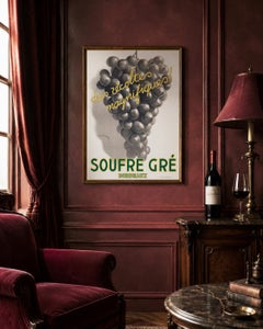 Soufre Gre Bordeaux 1933 French Advertising Poster, Leon Dupin