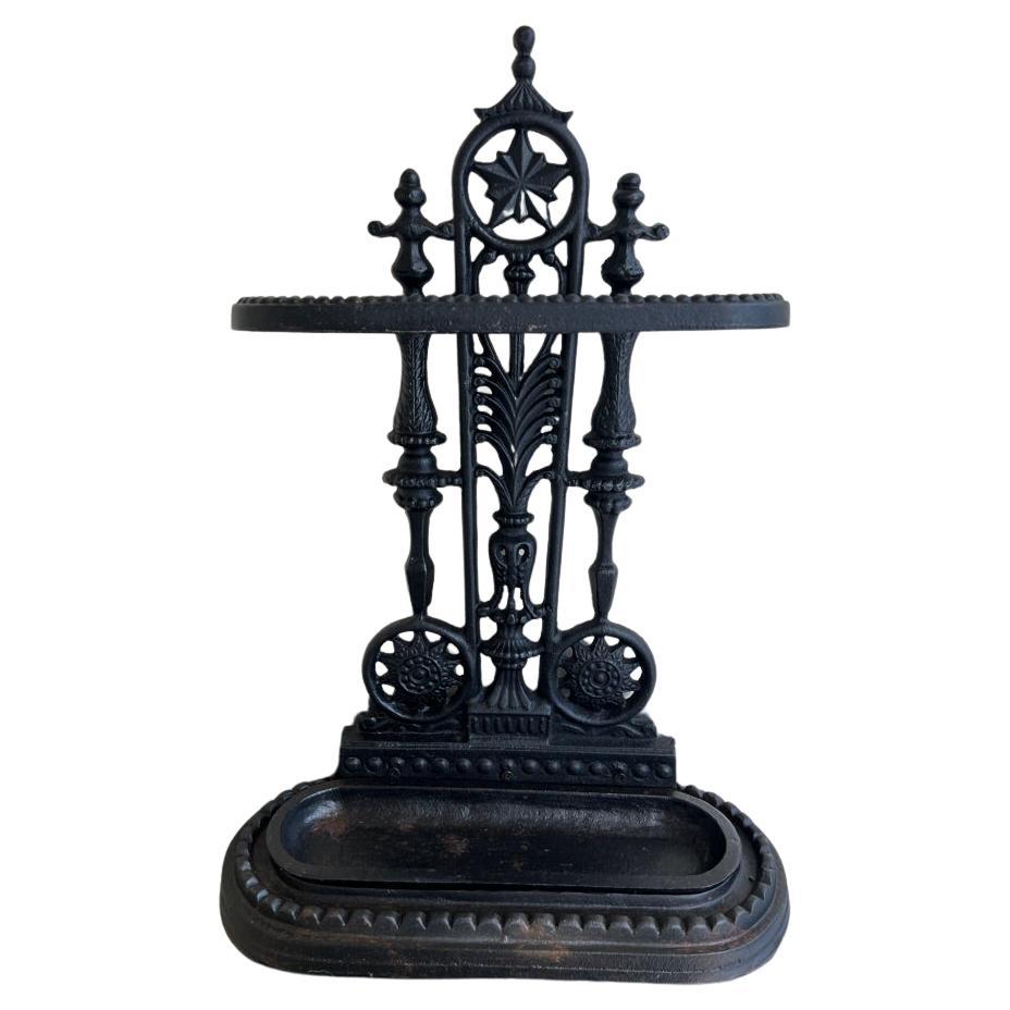 Seek One circa 1910 Edwardian Vintage Large Wrought Iron Umbrella Stand