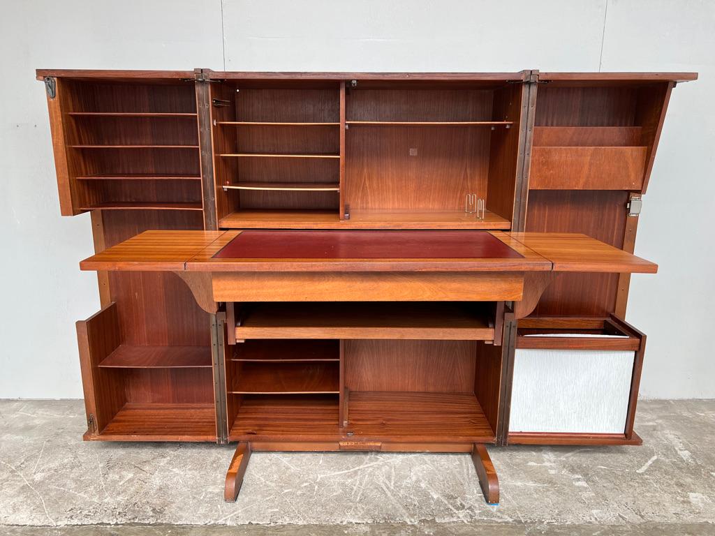 Swiss Sought after Mummenthaler & Meier “magic box” Vintage 1950’S teak desk in box For Sale