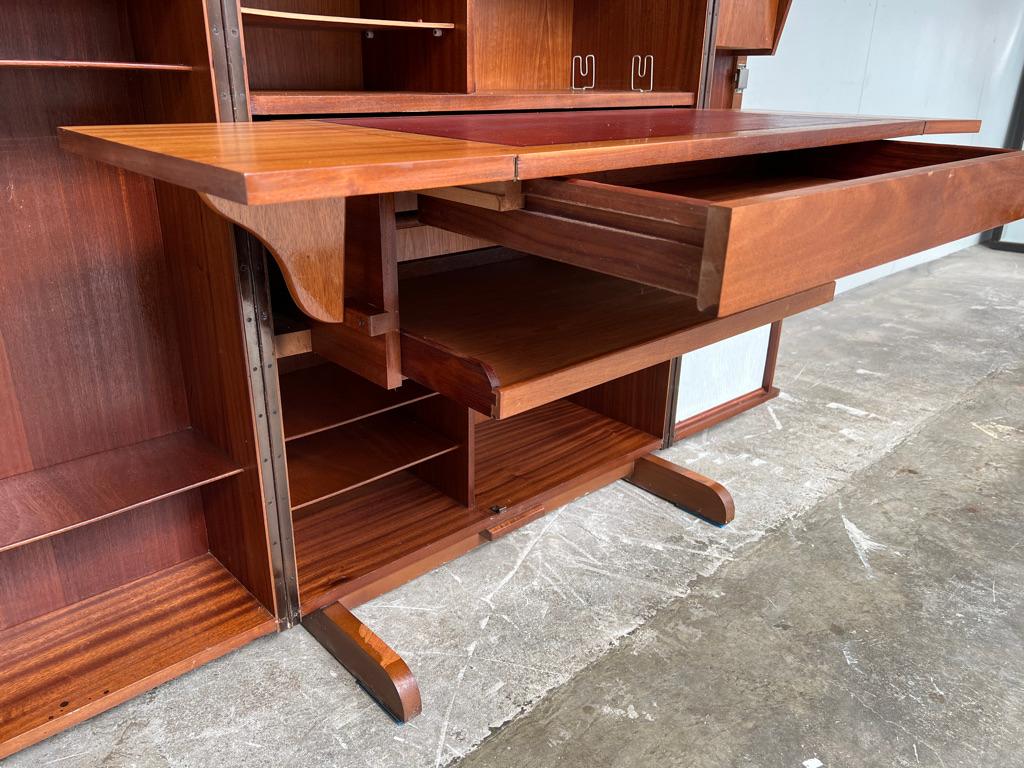 Teak Sought after Mummenthaler & Meier “magic box” Vintage 1950’S teak desk in box For Sale