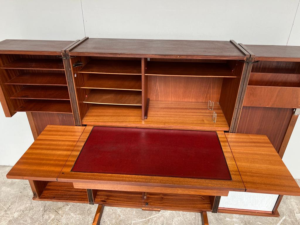 Sought after Mummenthaler & Meier “magic box” Vintage 1950’S teak desk in box For Sale 2