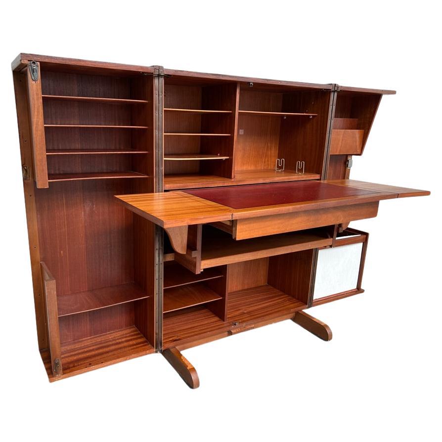 Sought after Mummenthaler & Meier “magic box” Vintage 1950’S teak desk in box For Sale