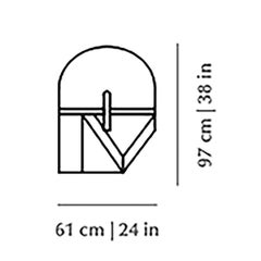 Souk Mirror Black, Guatemala Green con Greene & Greene e Nickel