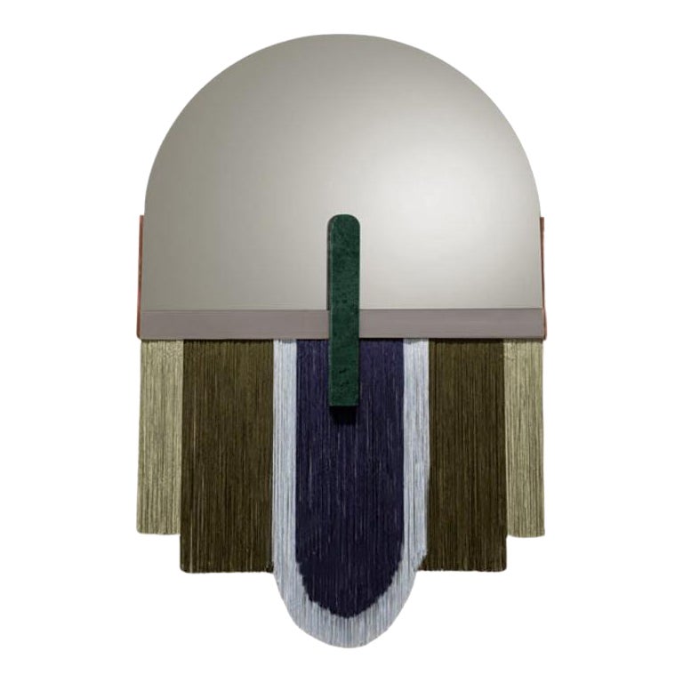 Souk Mirror Moss, Guatemala Green with Gris Mirror and Nickel