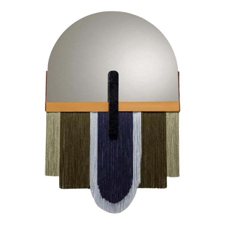 Souk Mirror Moss, Nero Marquina con specchio Gris e ottone satinato in vendita