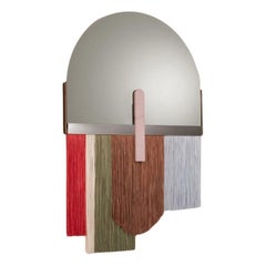 Miroir Souk Papaya, Estremoz Rose avec Miroir Gris et Nickel