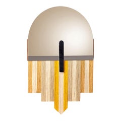 Souk Mirror Yellow, Nero Maquina with Bronze Mirror and Nickel