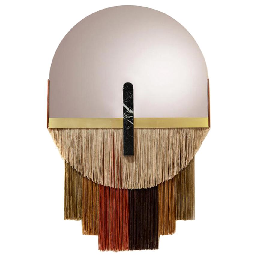 Souk Papaya Colorful Wall Mirror by Dooq For Sale