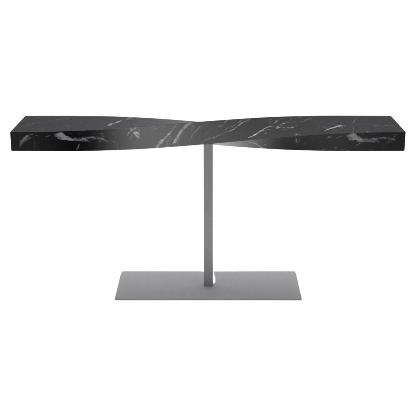 Aureola C1 Black Marble Console at 1stDibs