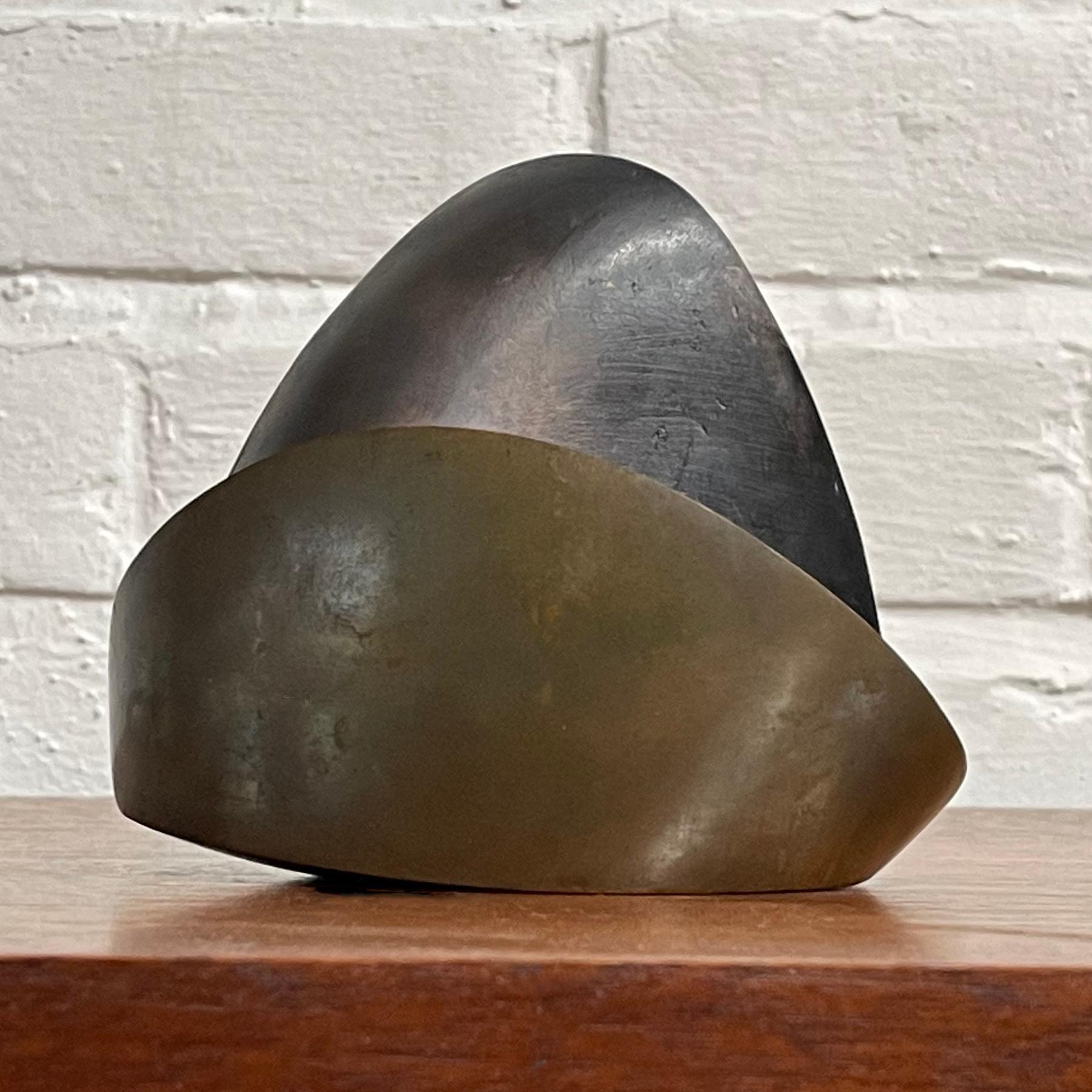 Sculpture abstraite en bronze 