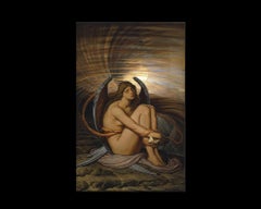 Soul in Bondage, after Pre-Raphaelite Oil Painting by Elihu Vedder
