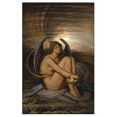 Soul in Bondage, after Pre-Raphaelite Oil Painting by Elihu Vedder