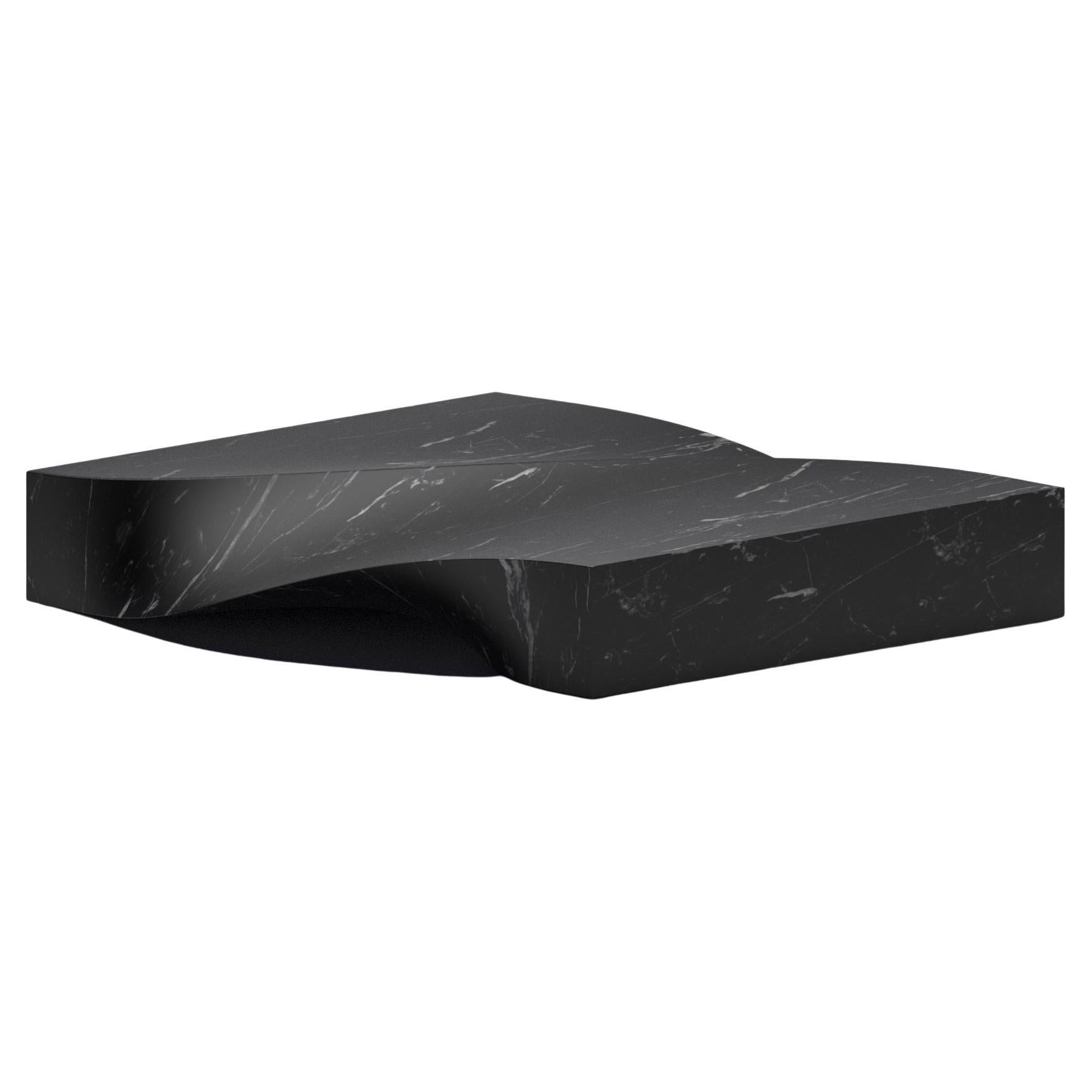 Soul Sculpture Black Coffee Table by Veronica Mar For Sale