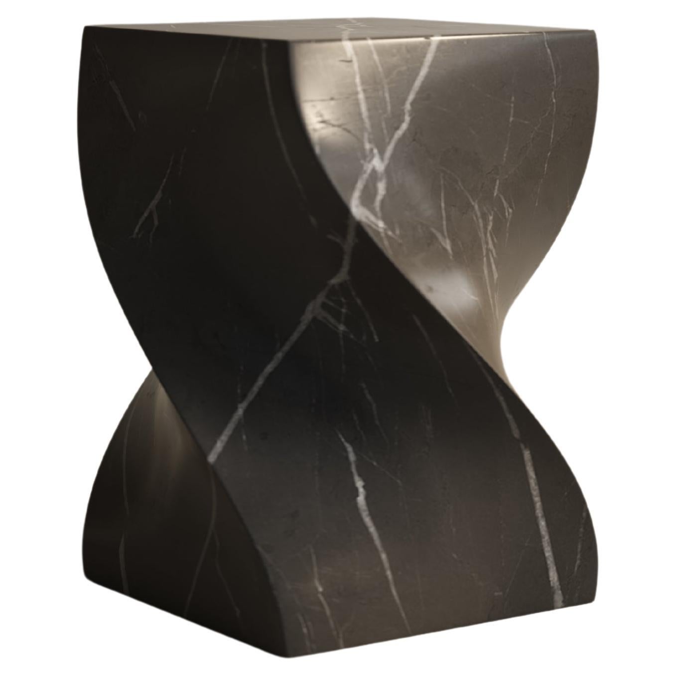 Soul Sculpture Black Pull Up Table by Veronica Mar For Sale
