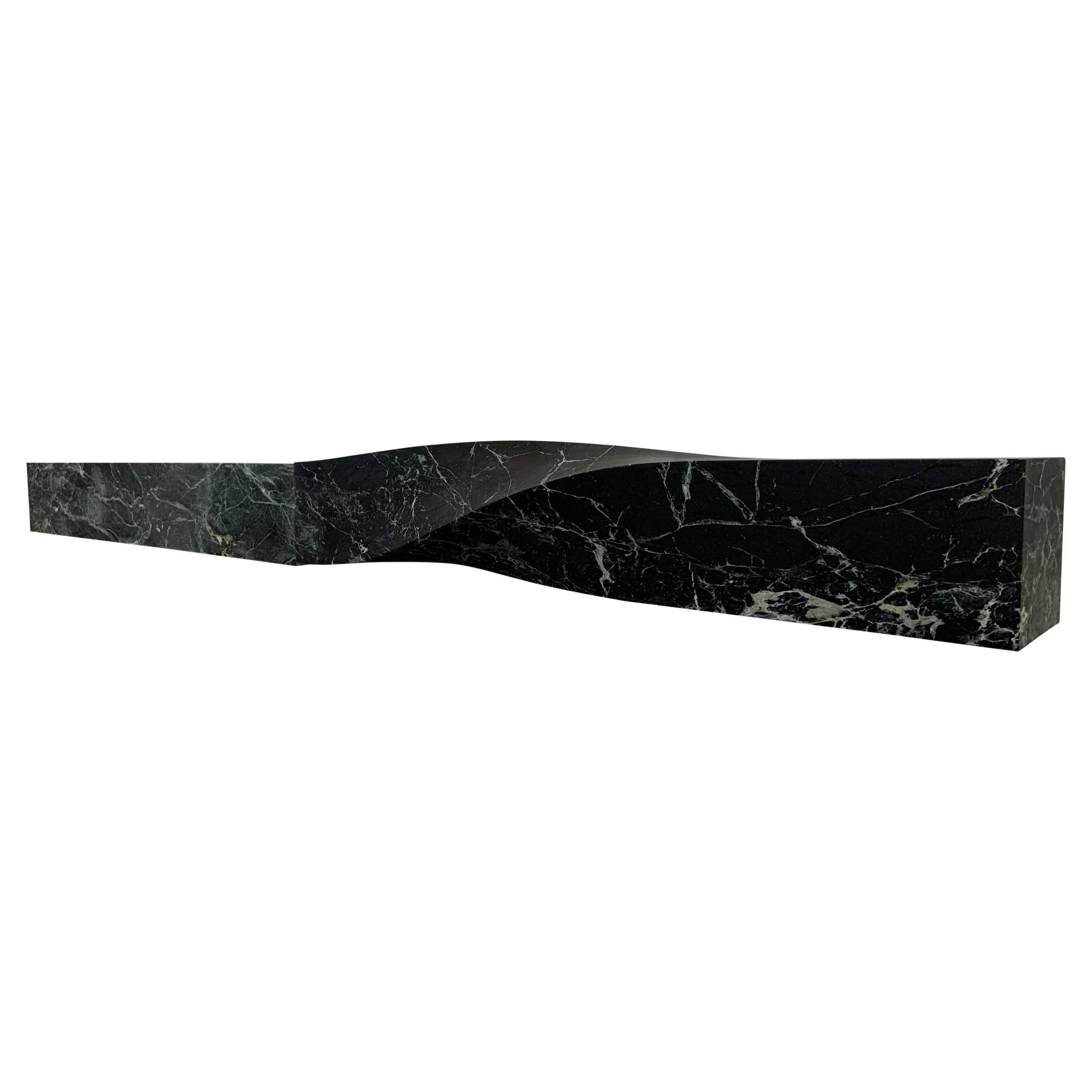 Soul Sculpture Marble Bench Large by Veronica Mar For Sale