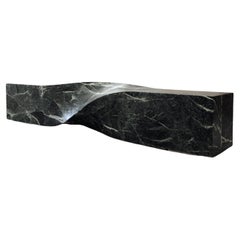 Soul Sculpture Marble Bench Medium by Veronica Mar
