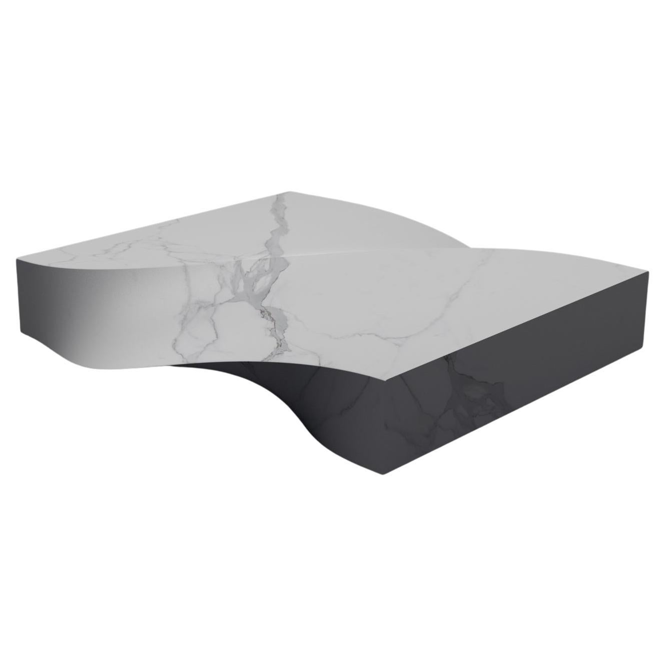 Soul Sculpture White Coffee Table by Veronica Mar For Sale