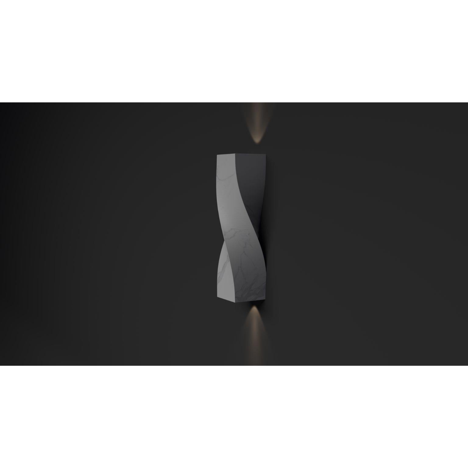 Post-Modern Soul Sculpture White Sconce by Veronica Mar For Sale