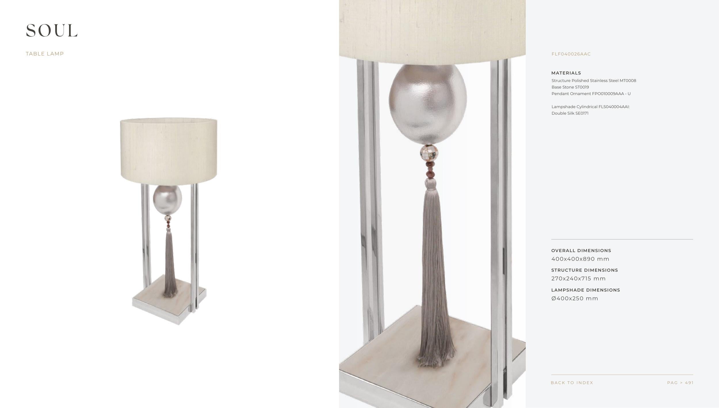Modern Soul Table Lamp For Sale