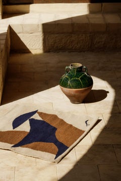 Soul wool flatweave handmade wool wall-hanging