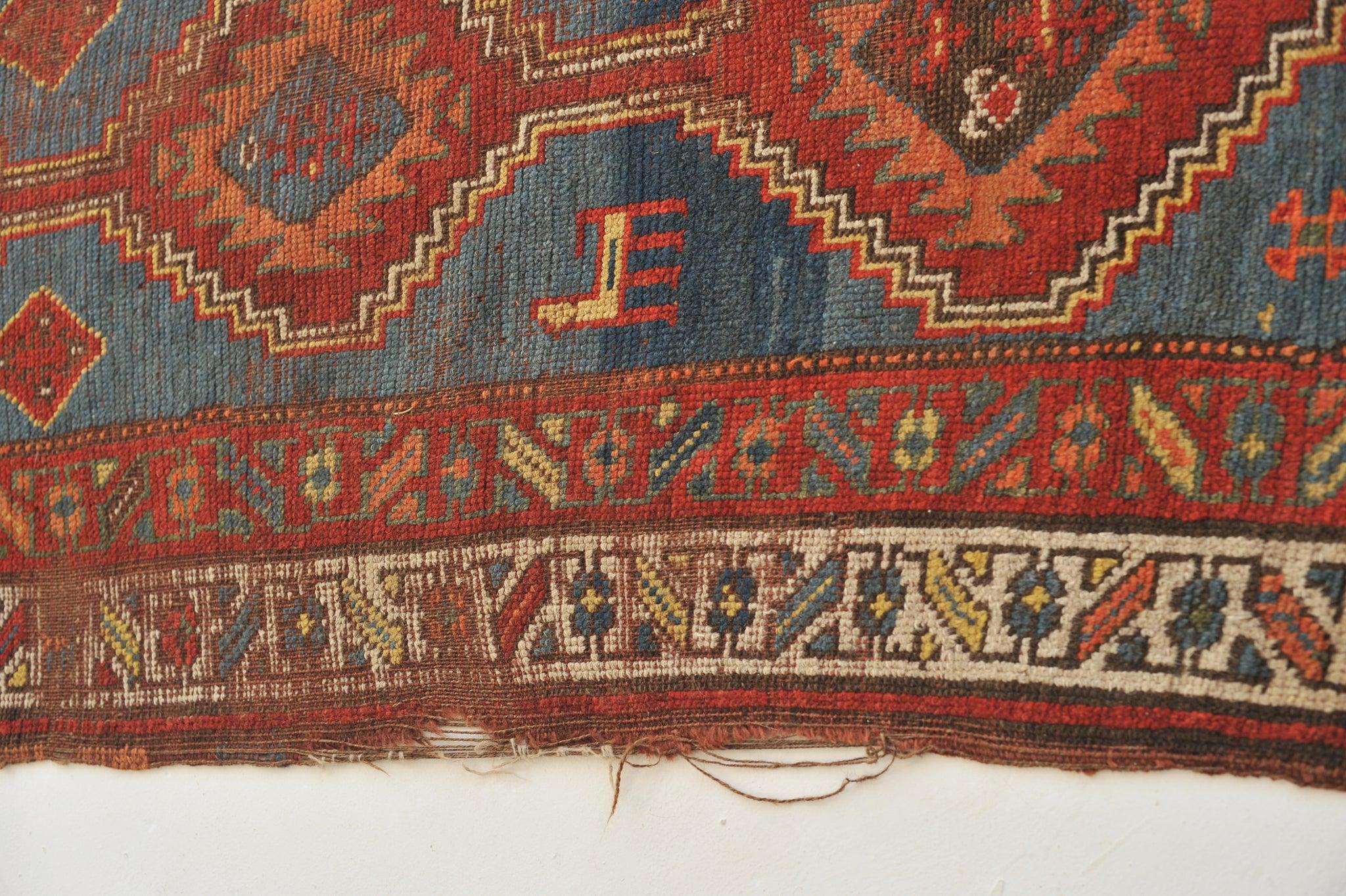 Soulful Nomadic Antique Kurdish Runner with Mystical Animals For Sale 3