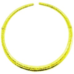 Soulios 22 Karat Yellow Gold Choker Necklace