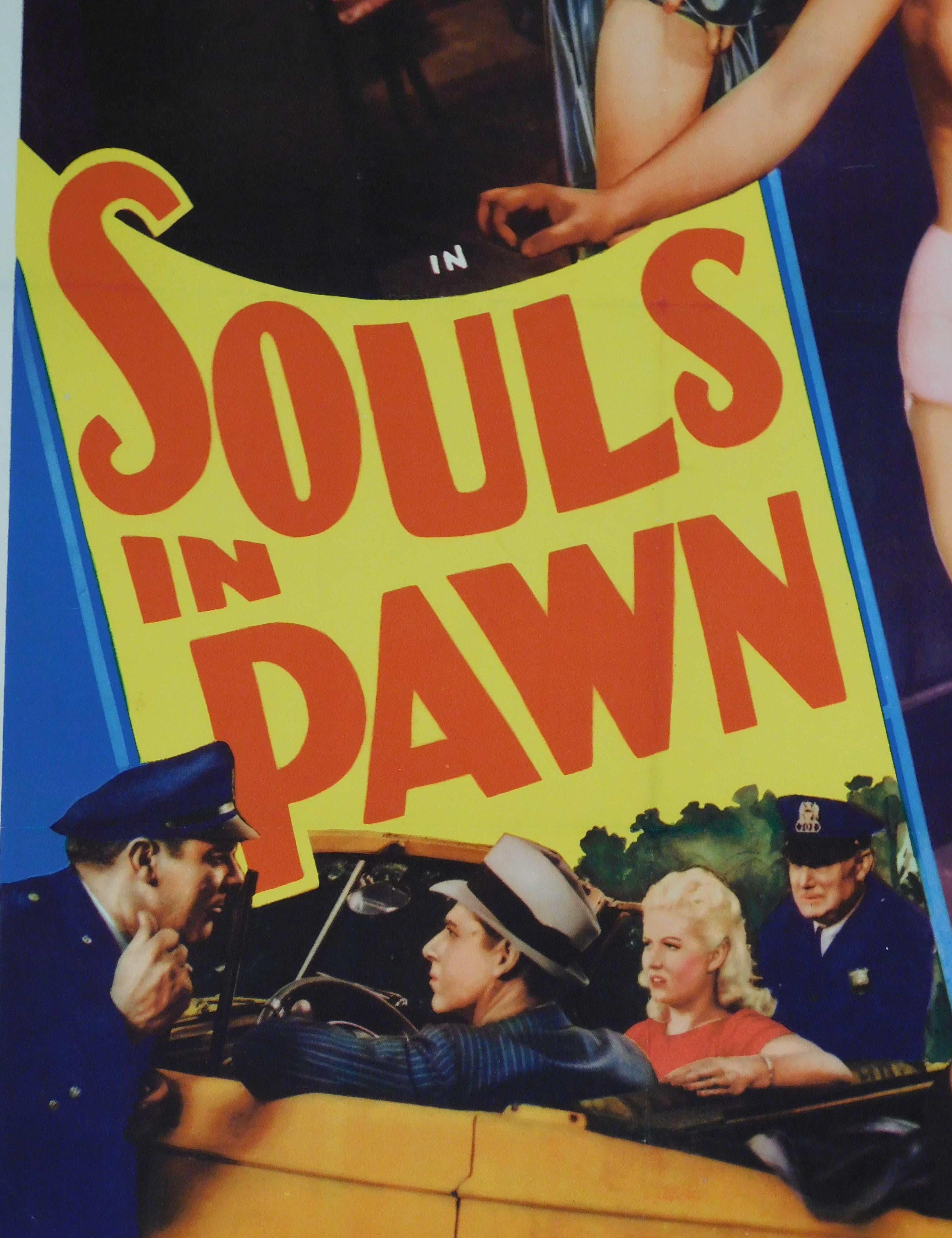 Seelen in Pawn 1940 Original Leinen zurückgegeben Theaterplakat Burleske One-Sheet im Zustand „Gut“ im Angebot in Hamilton, Ontario