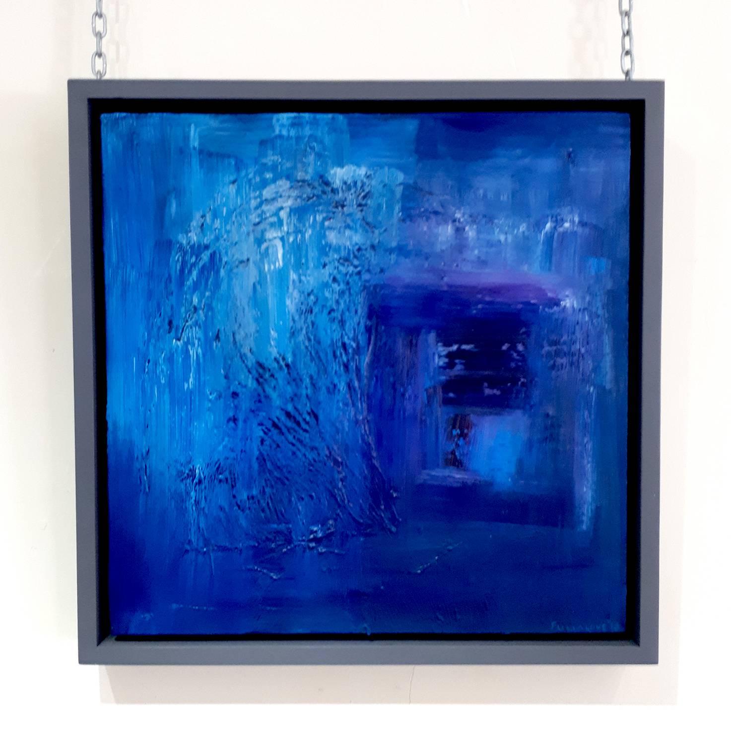 A deep, rich and inviting piece from the studio of the acclaimed British artist Andy Fullalove.

Oil on canvas. Pristine condition. Framed in a contemporary grey wood slipper frame.