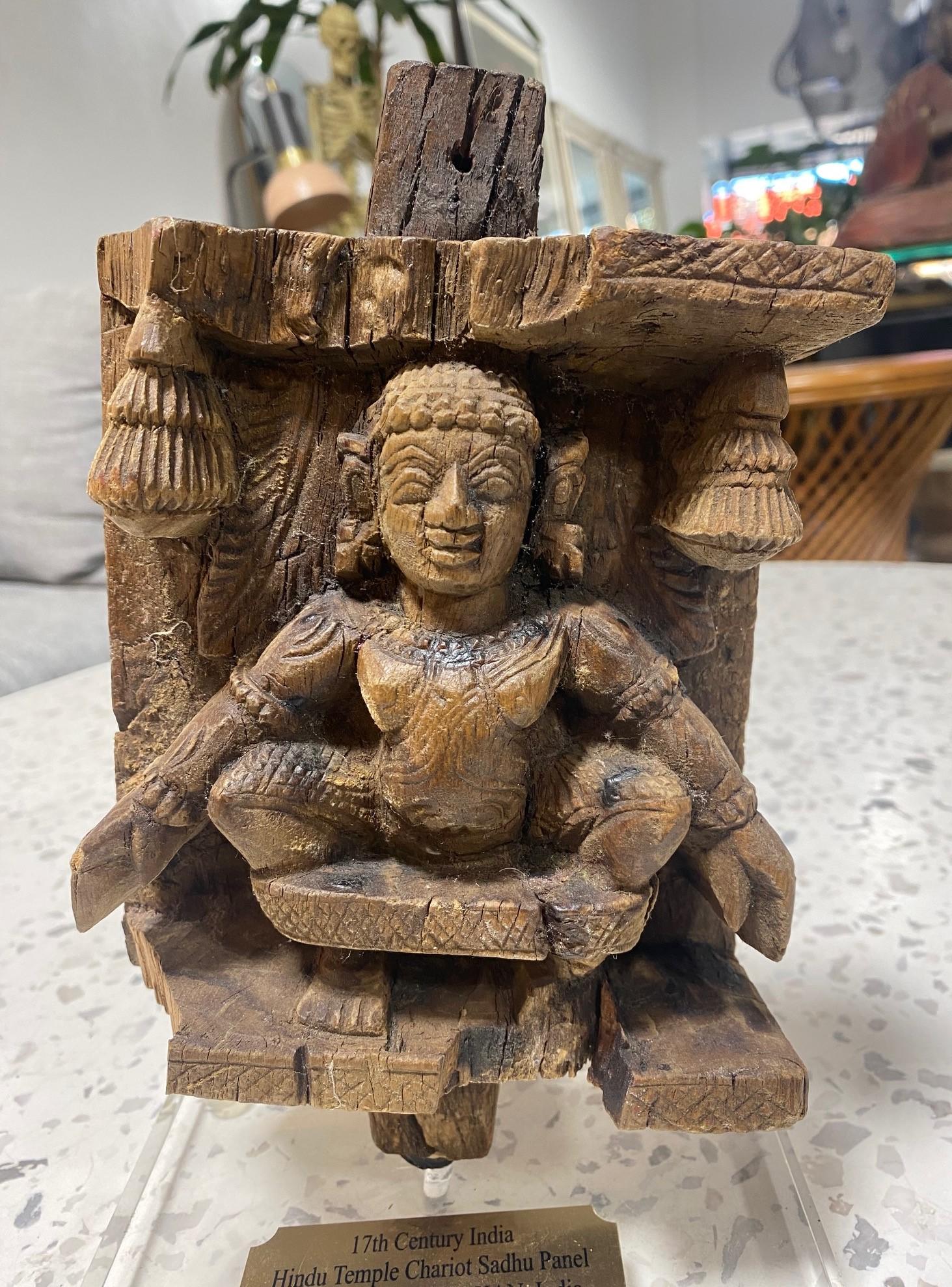 antique indian wood carving