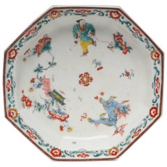 Soup Plate, Arita Decoration, Boy with Kite, Bow Porcelain Factory, circa 1755