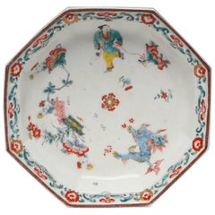 Soup Plate, Arita Decoration, Boy with Kite, Bow Porcelain Factory, circa 1755