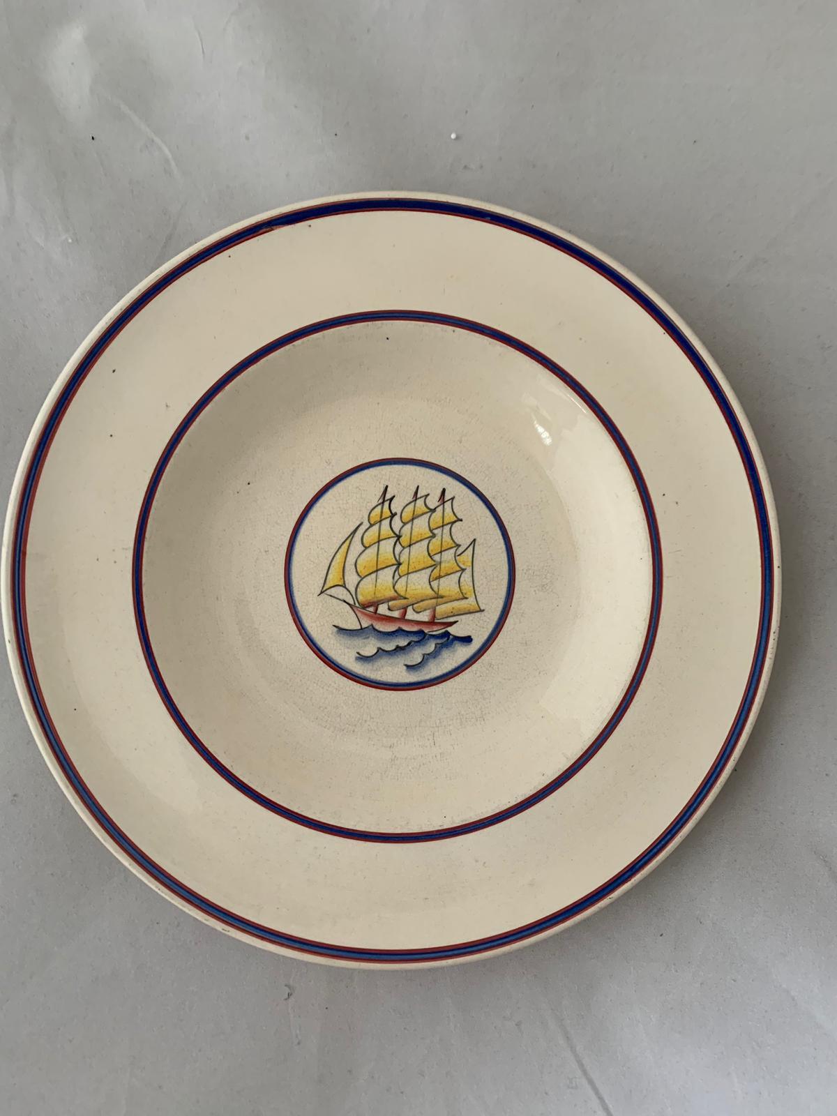 Soup Plate by Gio Ponti for Richard Ginori, 1930s For Sale 1