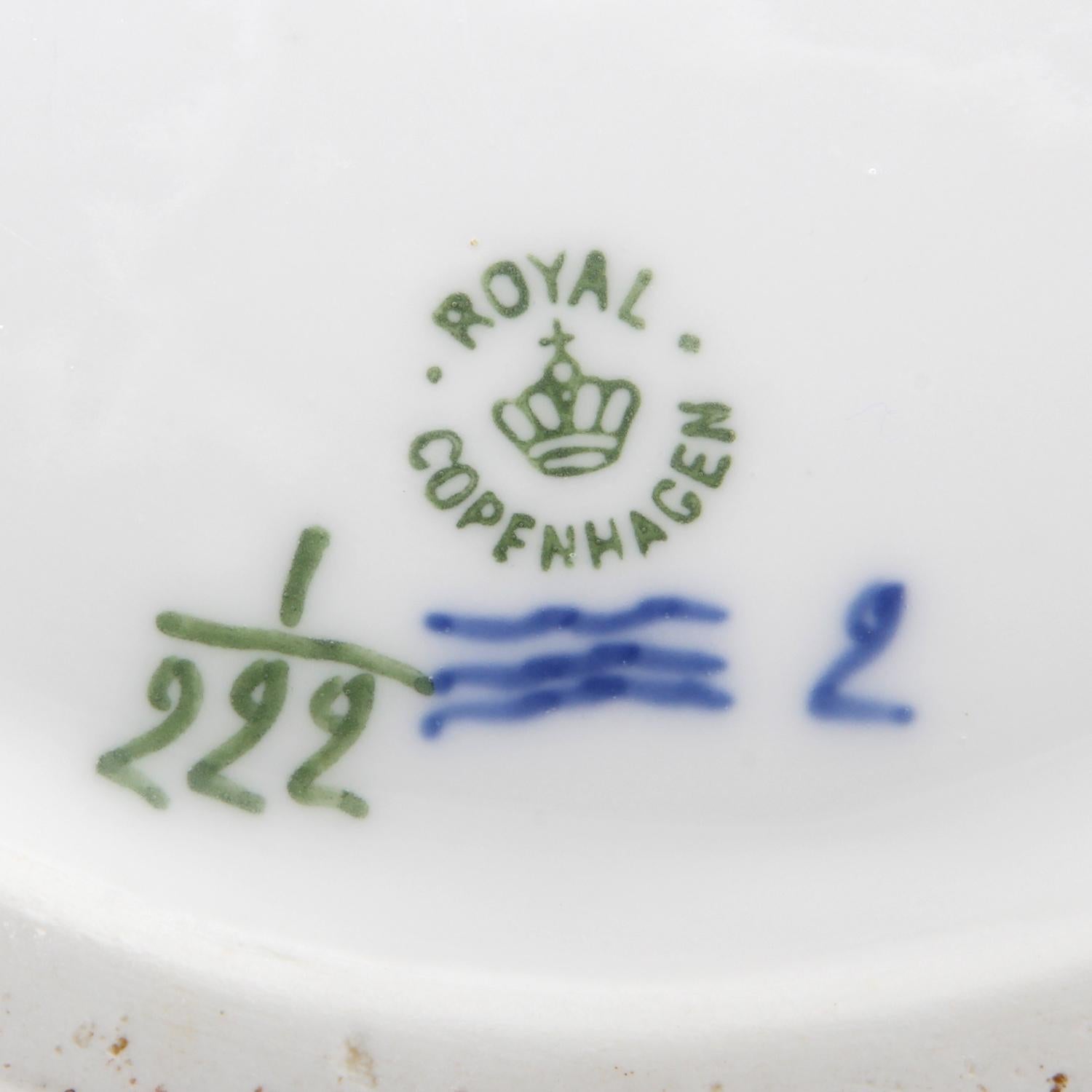 Empire Soup Tureen by Royal Copenhagen Vintage Danish Blue Fluted Plain Porcelain