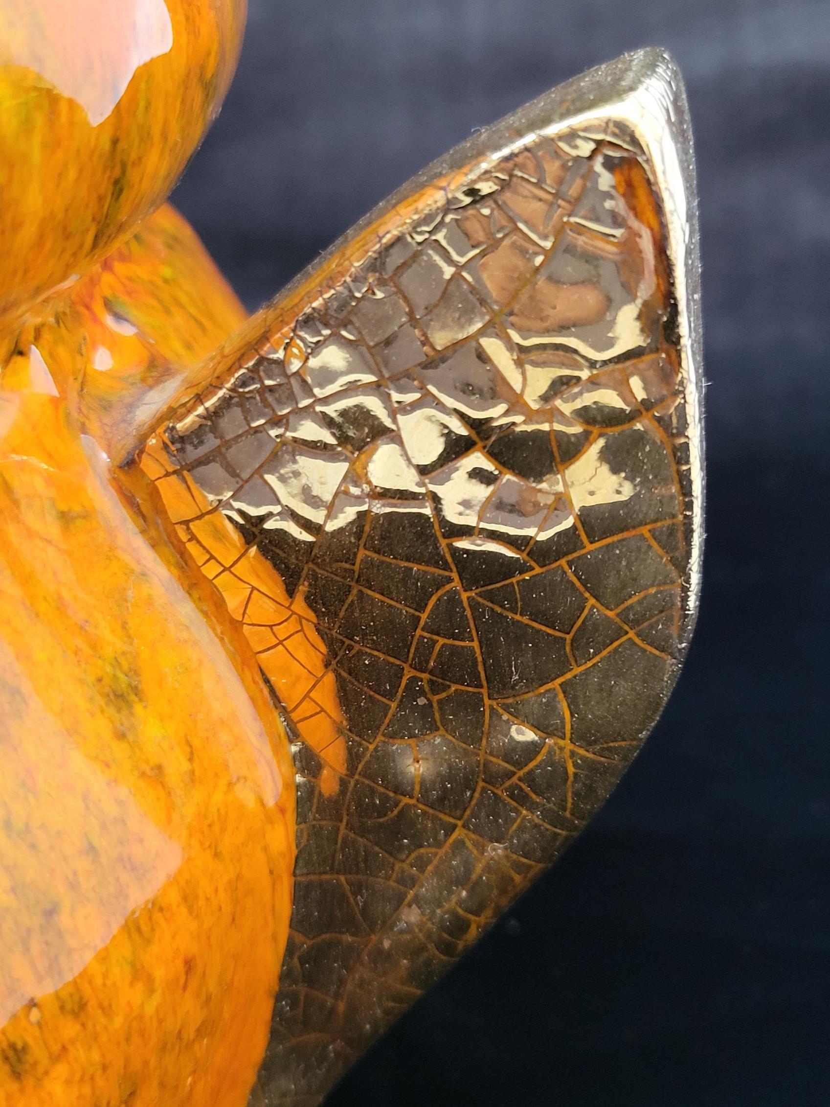 Soupière zoomorphe Gérard Crociani  en céramique et or Francaise French Riviera For Sale 8