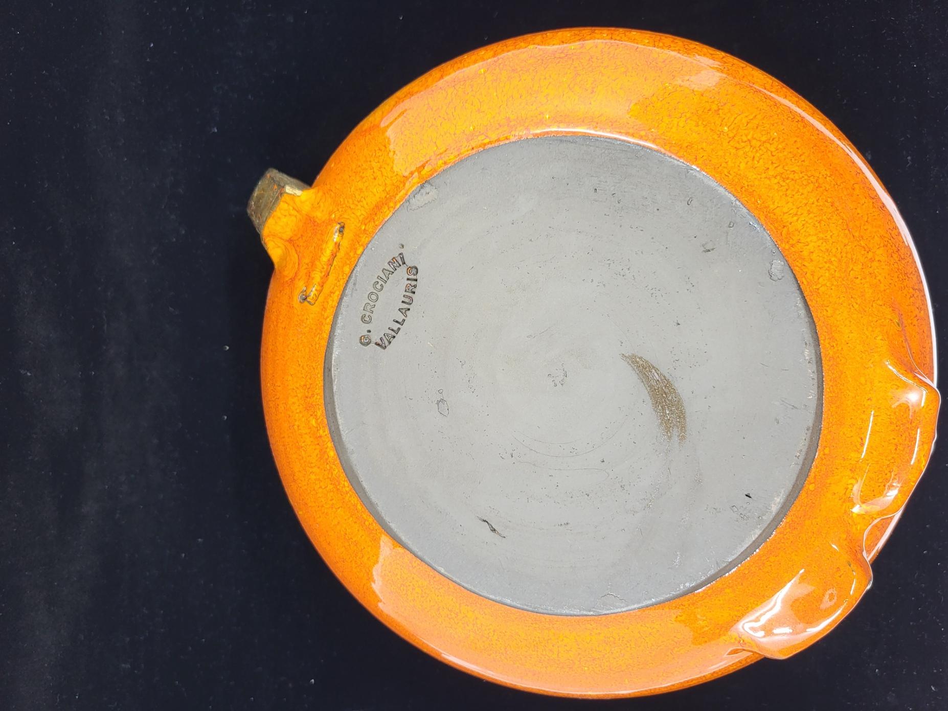 Soupière zoomorphe Gérard Crociani  en céramique et or Francaise French Riviera For Sale 2