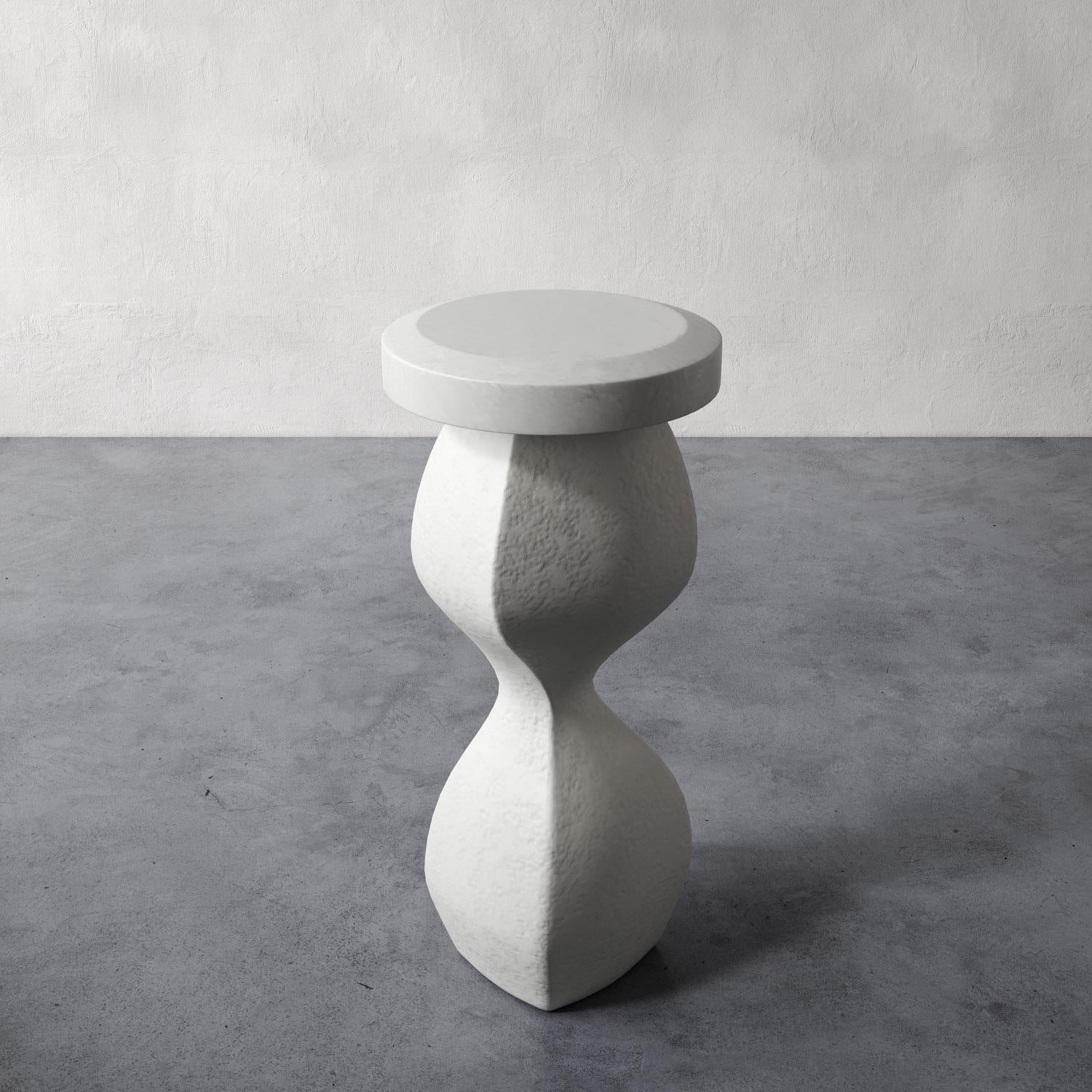 Vietnamien Table d'appoint/table à boissons en plâtre sculpté 