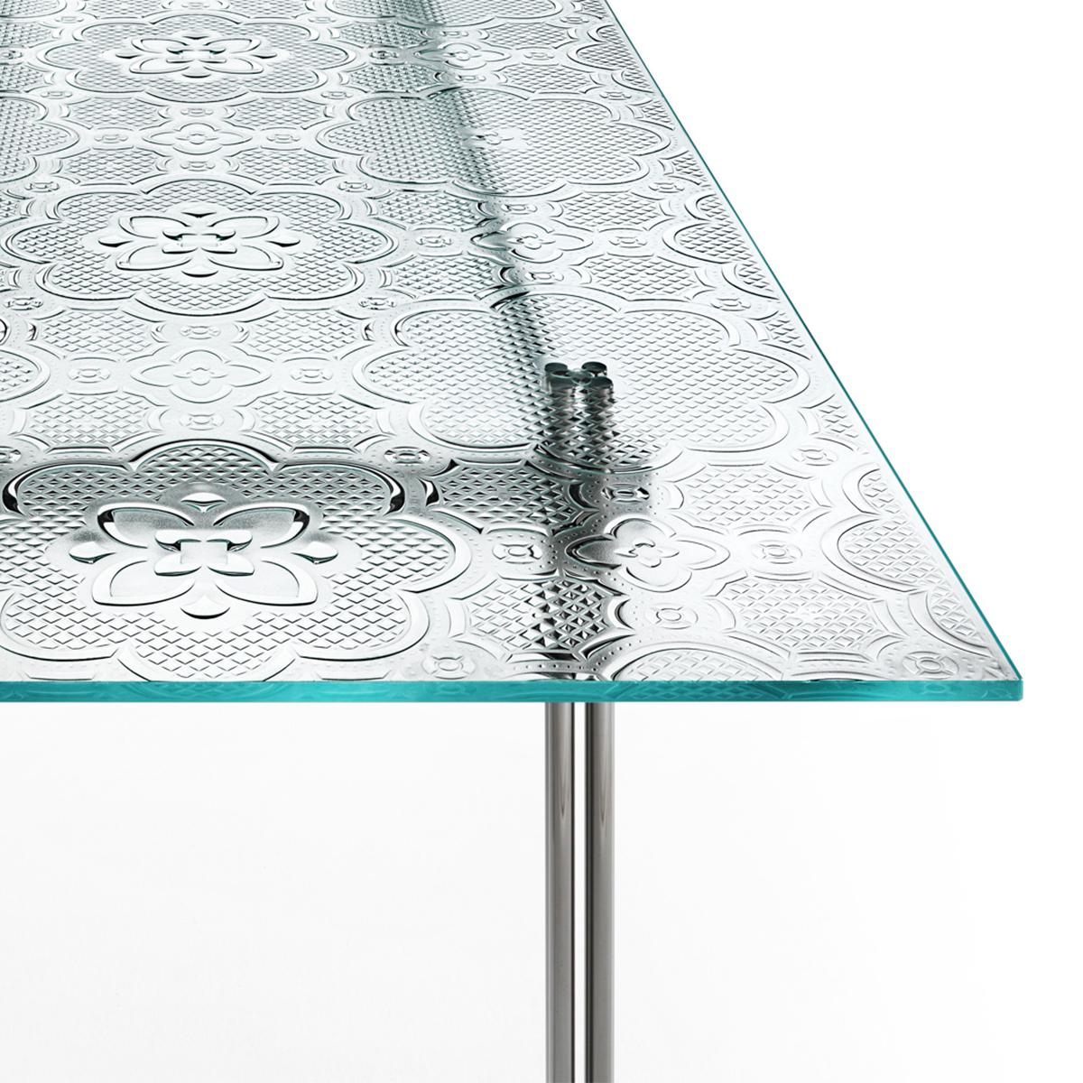 Contemporary Source Glass Dining Table For Sale