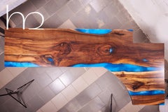 The Source Handcrafted Live Egde Ancient 140 Year Walnut L-Shaped Desktop