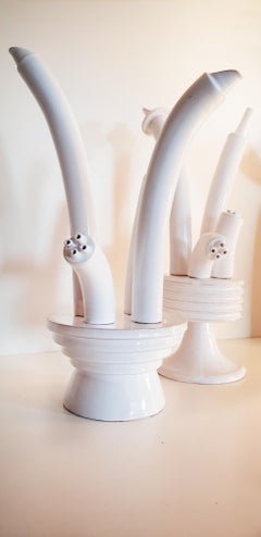 "Source" Table Oil, Vinegar, Salt and Pepper Ceramic Set