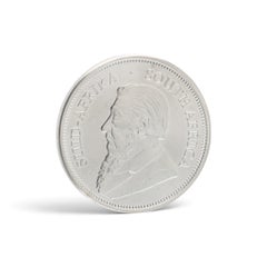 South Africa Silver Krugerrand 2018 1oz Fine Silver Coin, Rand Refinery