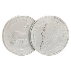 South Africa Silver Krugerrand 2018 1oz Fine Silver Coin, Rand Refinery